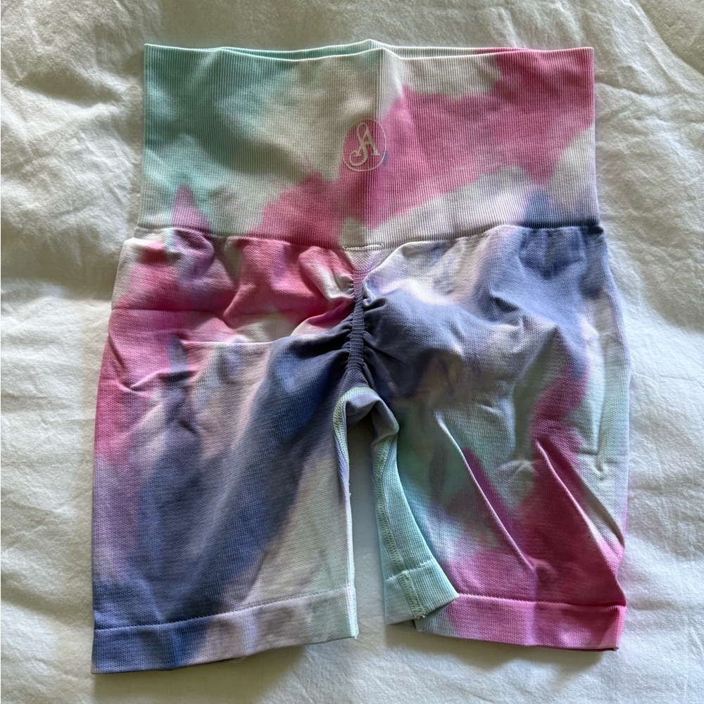 Colorful Tie-Dye Biker Shorts